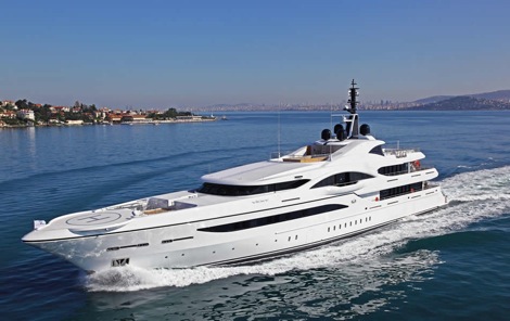 Image for article Proteksan Turquoise's 72.6m 'Vicky' completes sea trials